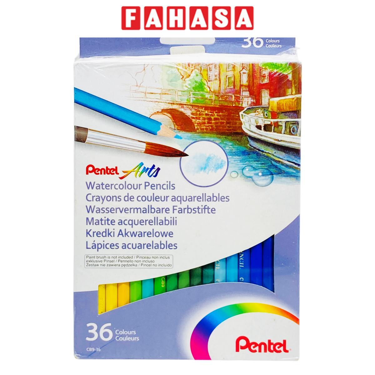 Hộp 36 Bút Chì Màu Nước - Pentel CB9-36U
