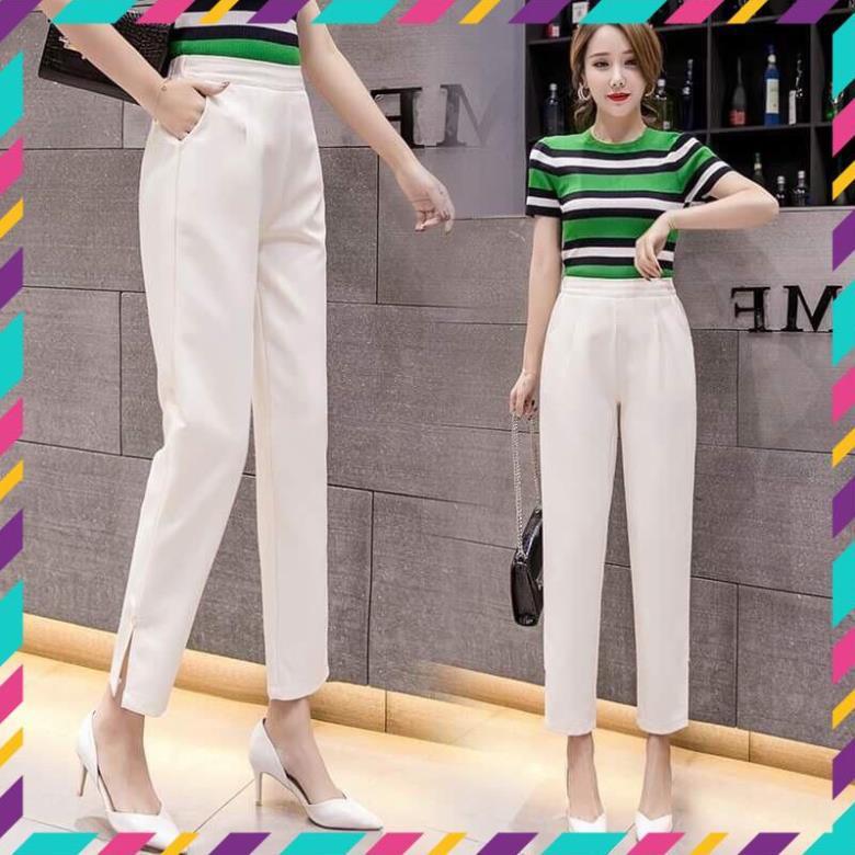QUẦN BAGGY XẺ GẤU SIÊU ĐẸP CHẤT TUYẾT MƯA QUẦN TÂY NỮ CÔNG SỞ 8311