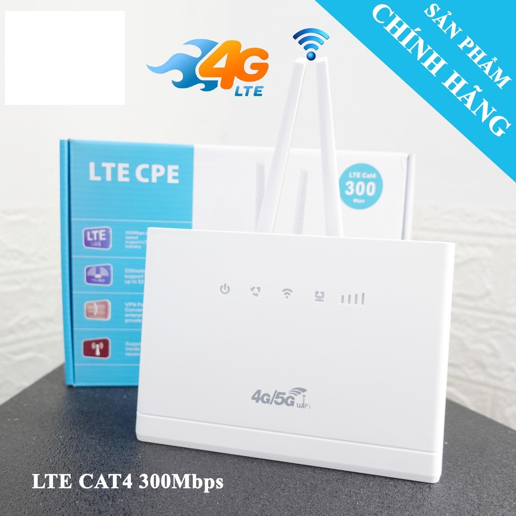 Bộ Phát Wifi 3G 4G CPE RS980+ Tốc độ 150Mbps Kết nối 32 user -Hỗ Trợ 4 Cổng LAN