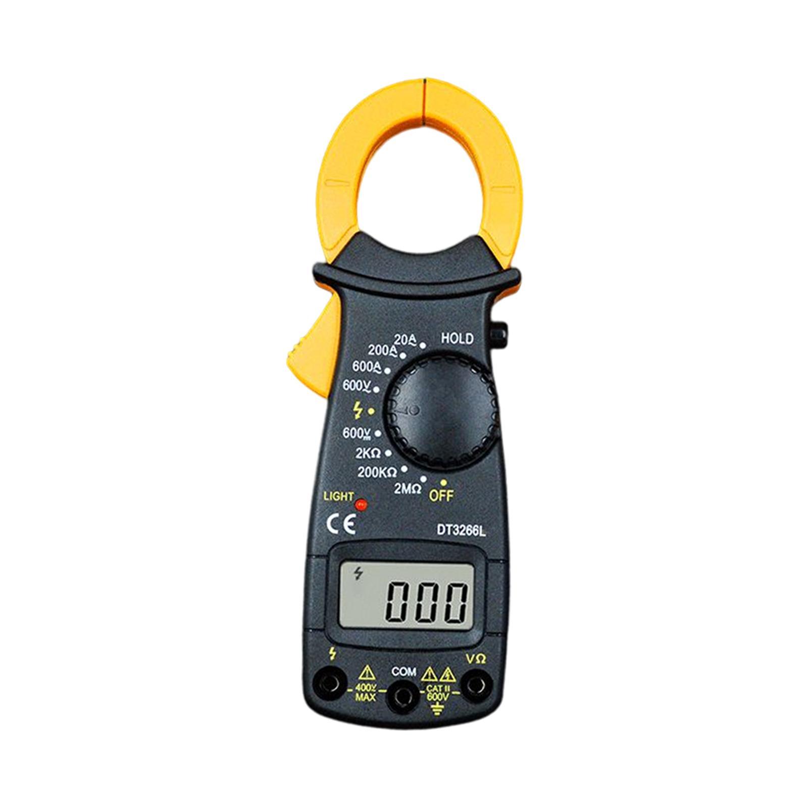 Digital Clamp Meter Professional Low Battery Indicator LCD Display Measure Resistance Multifunction DC Digital Clamp Meter