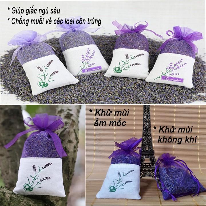 Combo 10 túi thơm xuất khẩu pháp cao cấp hoa oải hương lavender - br00625