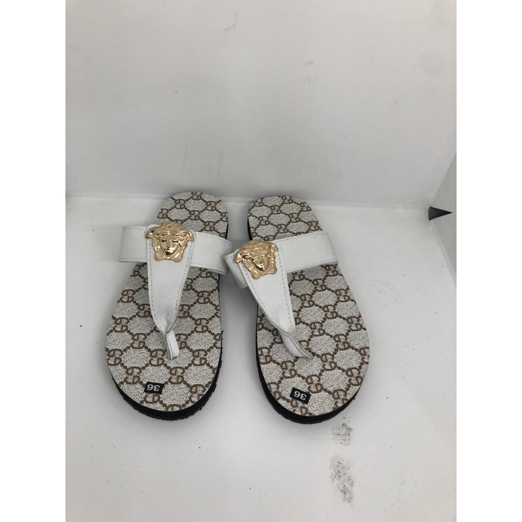 Sandal dongnai dép quai kẹp nữ ( đế k mờ gg quai trắng ) size từ 35 nữ đến 40 nữ size khác nhắn tin chọn thêm