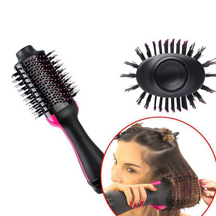 Máy sấy tóc kiêm tạo kiểu đa năng Lược điện sấy tóc Kiêm duỗi và uốn tóc đa năng