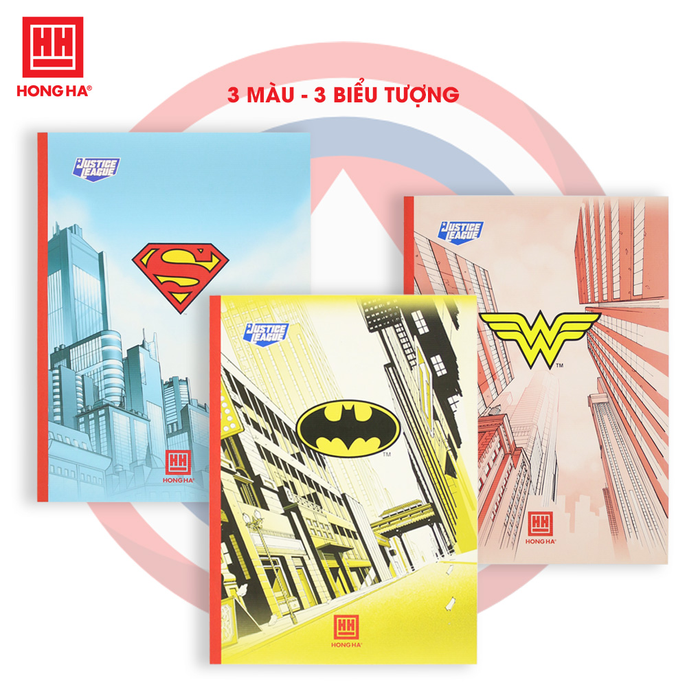 Combo 5 Vở kẻ ngang DC COMICS Hồng Hà 80 trang- 1438