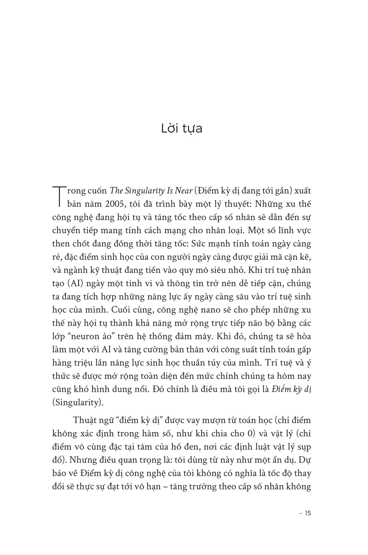 Sách - He Singularity Is Nearer - Điểm Kỳ Dị Đã Cận Kề - Khi Con Người Hợp Nhất Với AI