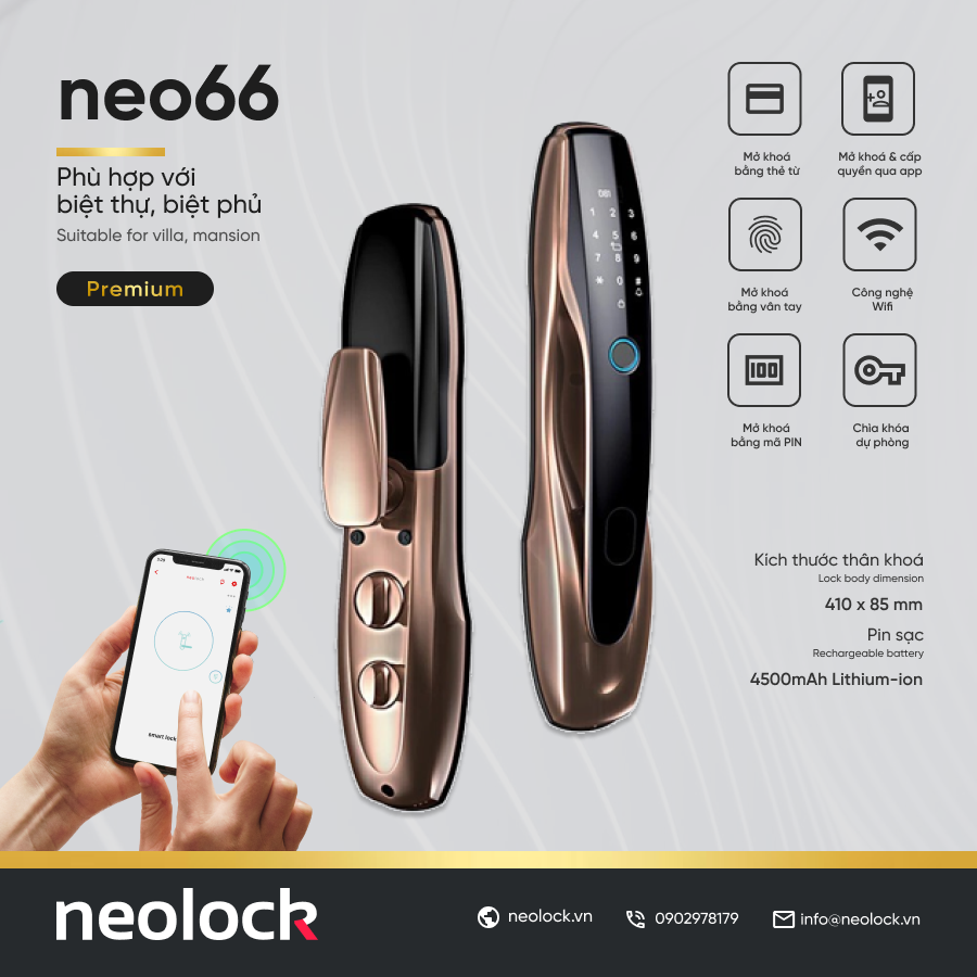 Khóa của thông minh neolock - neo89