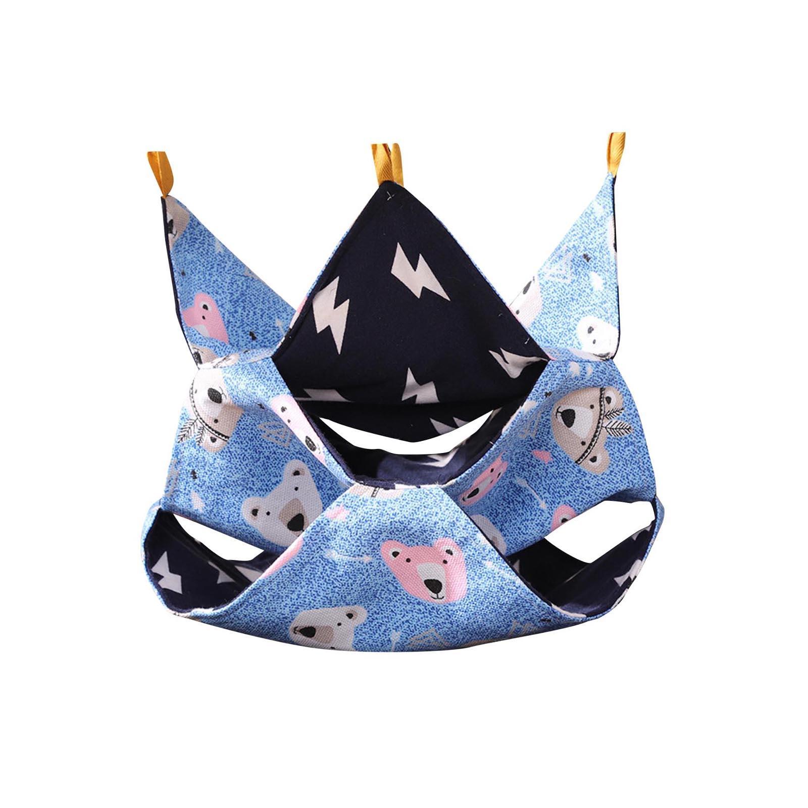 Rat Hanging Bed Summer Hamster Hammock Accessories Multifunctional Cage Toy Cartoon Pattern for Guinea Pig, Chinchillas, Mice, Rats