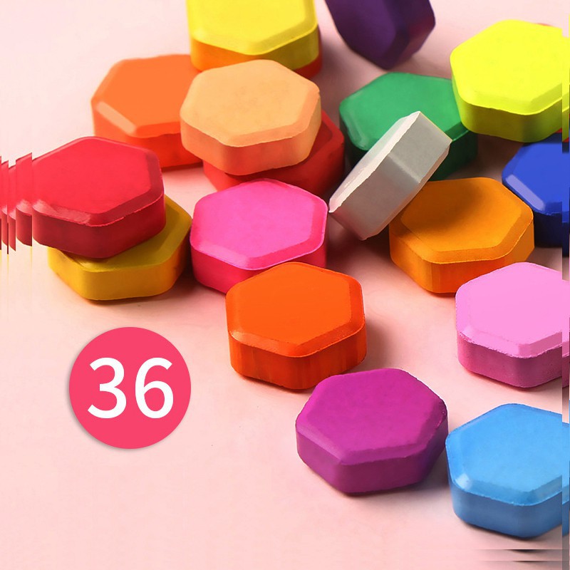 Bộ 36 màu nước cao cấp vẽ tô màu họa cụ dễ thương kèm bút nước, bút lông, bút chì, gọt chì, miếng mút và giấy vẽ