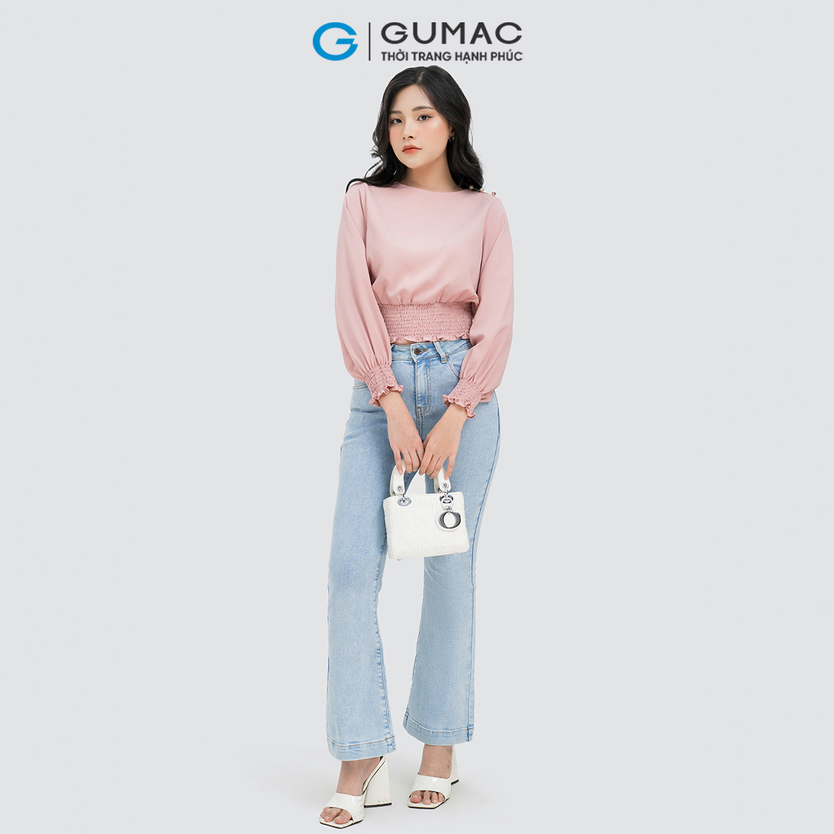 Quần jeans ống loe Gumac QJD04050
