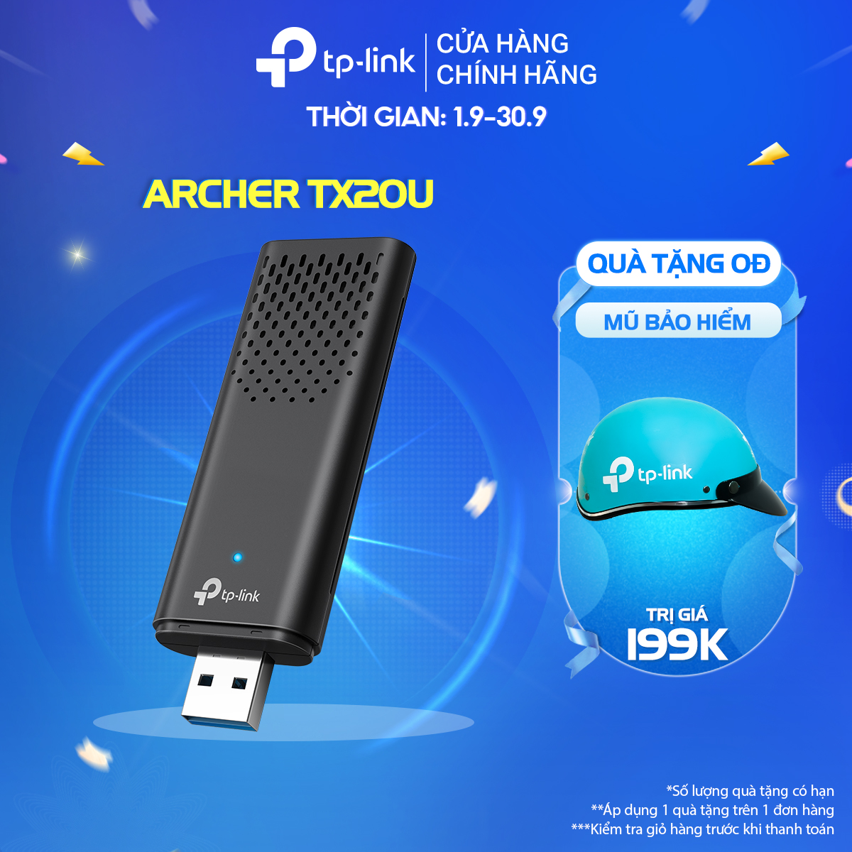 Bộ Chuyển Đổi USB WiFi TP-Link Archer TX20U / TX20U Nano / TX20 Plus WiFi 6 Băng Tần Kép AX1800 - Hàng Chính Hãng