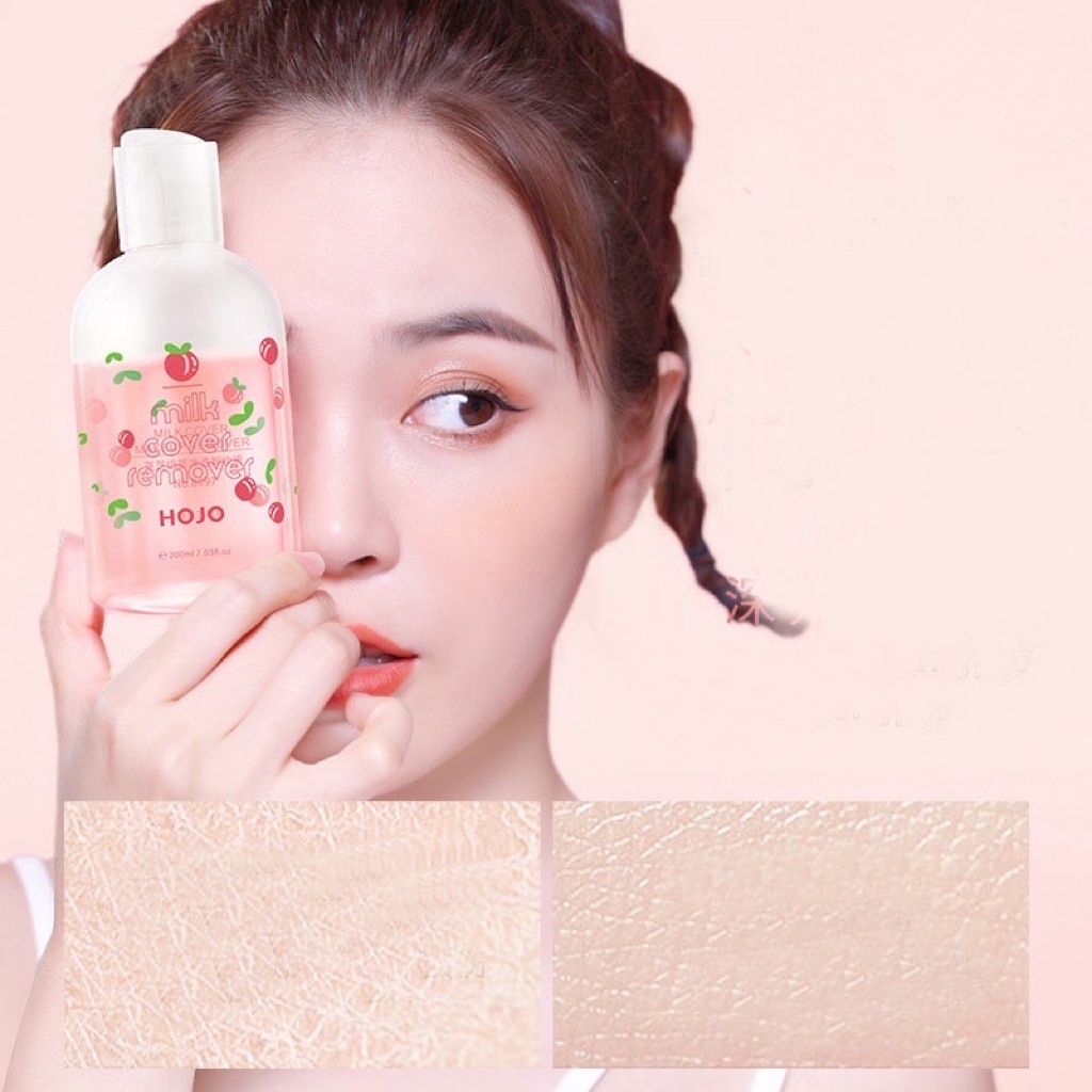 Chai Nước Tẩy TrangHOJO 2 Tầng Hương Đào, Xoài Sạch Da, Lành Tính Với Mọi Da 200ml Chính Hãng