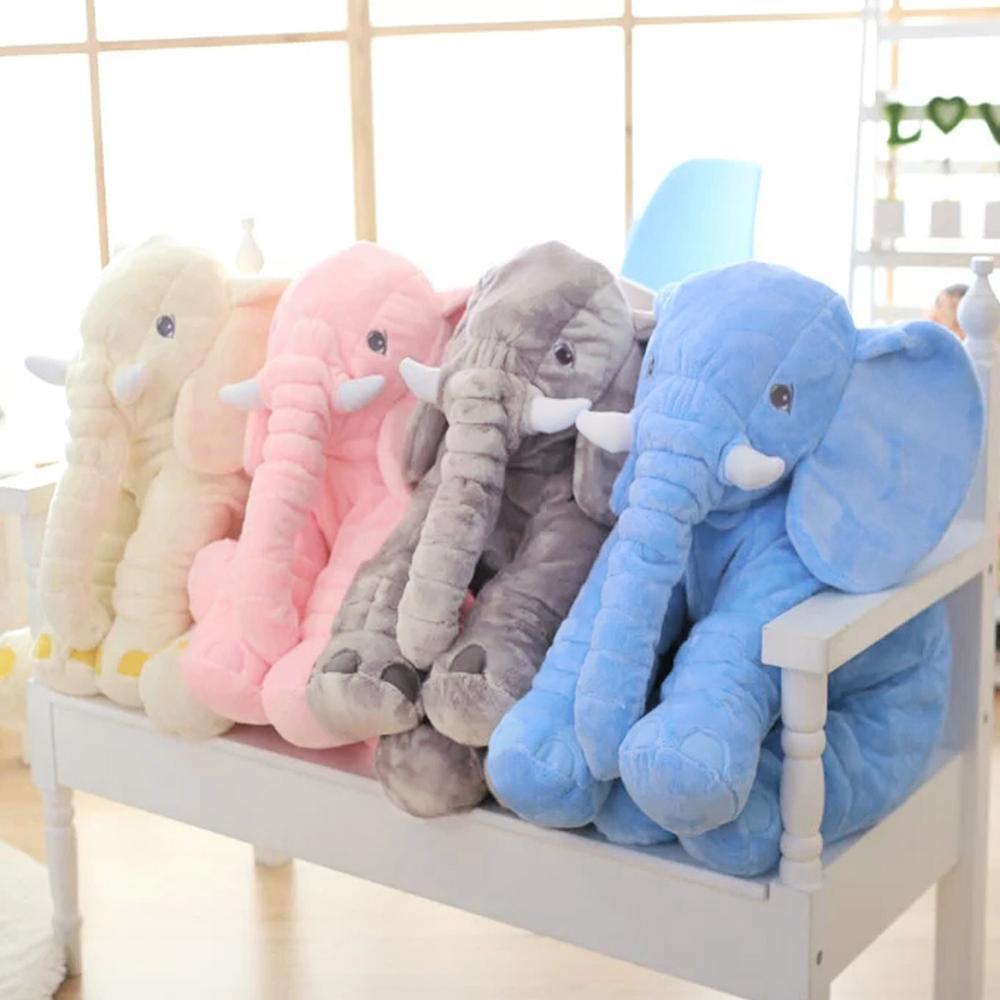 40Cm/60Cm Chiều Cao Lớn Sang Trọng Tai Voi Đồ Chơi Búp Bê Trẻ Em Ngủ Đệm Lưng Dễ Thương Voi Nhồi Bông Cho Bé Kèm Theo búp Bê Xmas Tặng