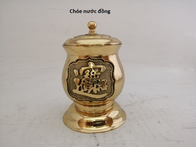 Chóe nước nhỏ bằng đồng cao 9cm