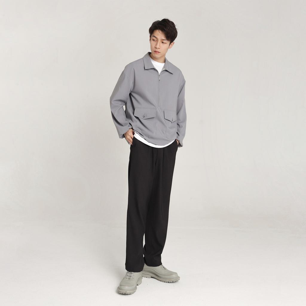 Quần Baggy Kaki unisex N7 Basic nam nữ cạp chun ống rộng phong cách Hàn Quốc 