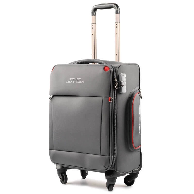Vali vải Mr Vui 204 size 24 đựng hành lý ký gửi kiểu dáng thời trang có ngăn đựng bình nước bánh xe xoay khóa TSA