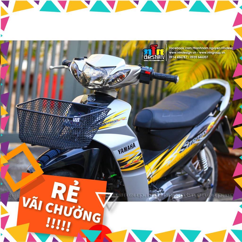 Tem Rời Sirius Mẫu Chữ R Hoa Văn Bạc Vàng Đen