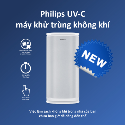 Thiết Bị Khử Trùng Không Khí Philips UV-C - Hàng Chính Hãng