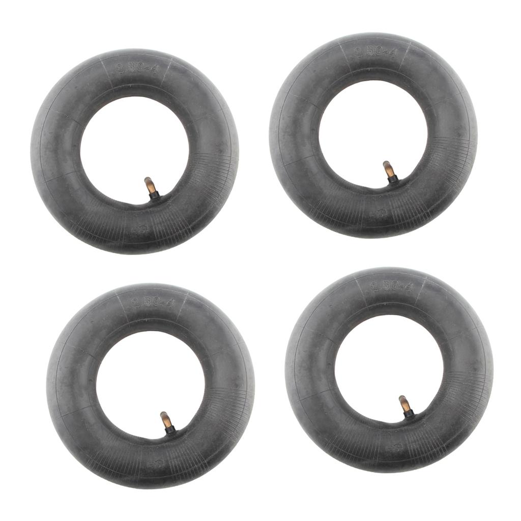4 Pieces 2.50 X 4 INNER TUBE FOR FRONT/REAR TIRE STEM FOR 2.50-4 TUBE