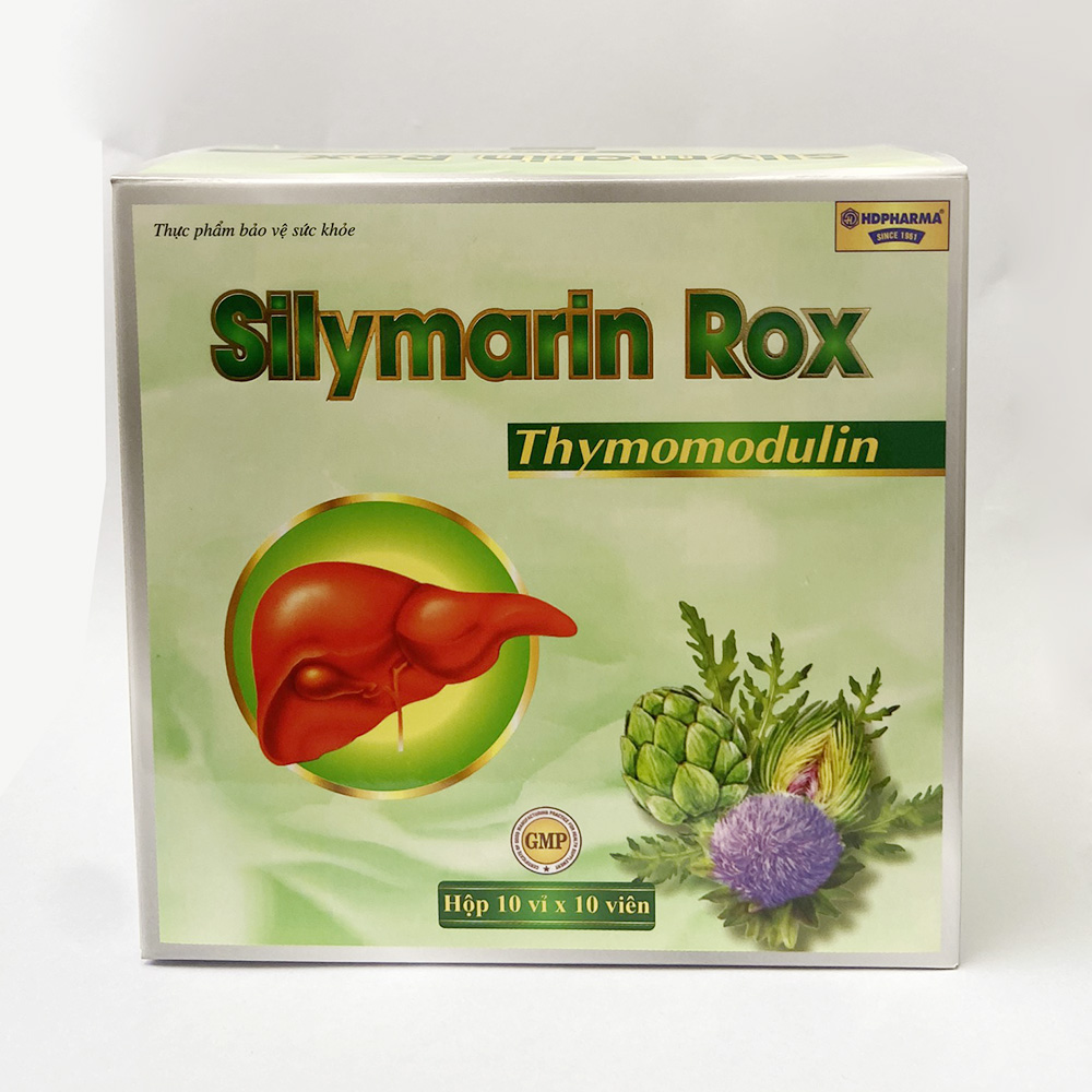 Bổ gan Silymarin Rox HDPHARMA cao cà gai leo, cao kế sữa, atiso - Hộp 100 viên