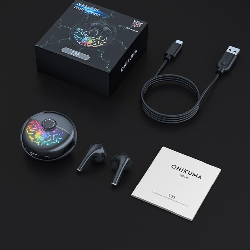 Tai nghe bluetooth không dây chống ồn blutooth chơi game tại nghe bluetooth không dây có mic thể thao mini android tws pro ONIKUMA