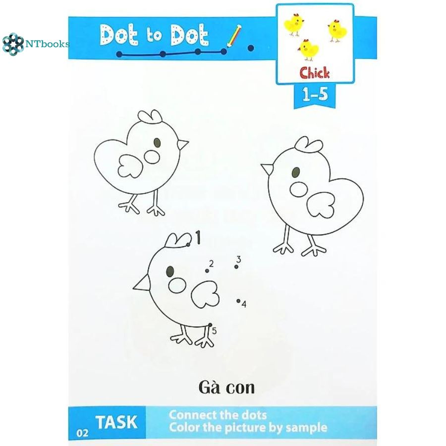 Combo 8 cuốn Nối Số Và Tô Màu Thông Minh: Thế Giới Động Vật