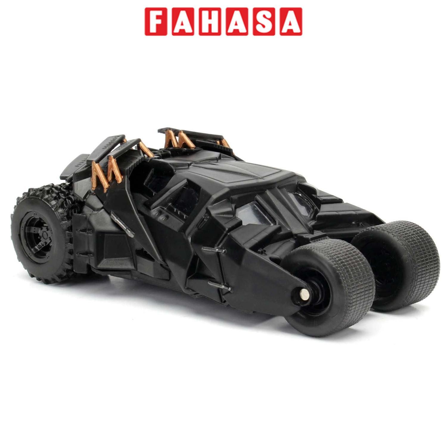 Đồ Chơi Mô Hình Sưu Tầm Xe DC Comics Batman Batmobile 1:32 - Jada Toys 98232 - 2008 The Dark Knight Batmobile - Màu Đen