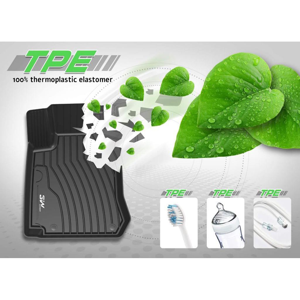 Thảm lót sàn Mercedes A Nhãn hiệu Macsim 3W chất liệu nhựa TPE đúc khuôn cao cấp - màu đen