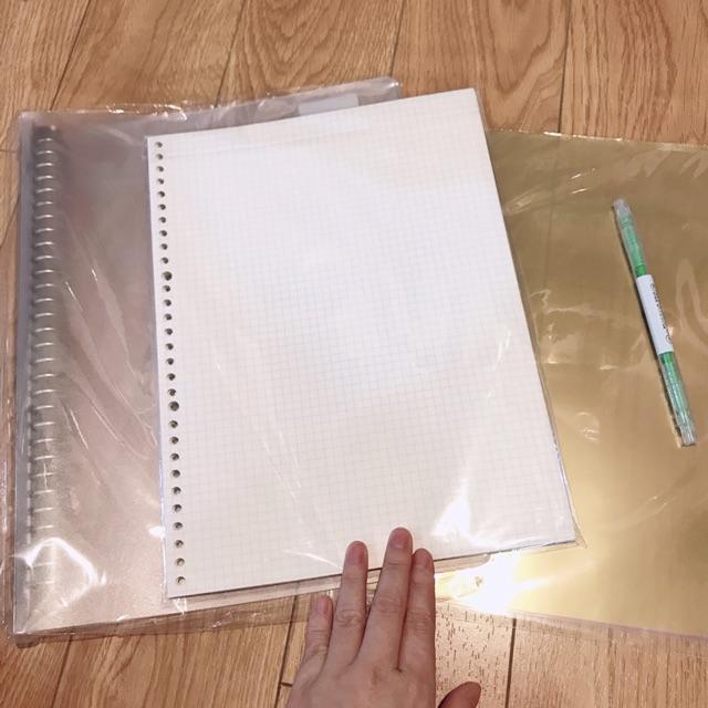 Sổ nhiều lỗ size A5, B5, A4 kèm 60 tơ giấy refill 100gsm Binder