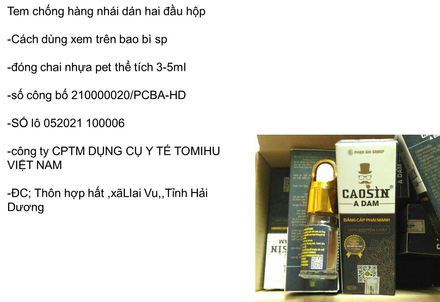 chai xịt chống xuất tinh sớm (SIN SU) giao hàng che tên sản phẩm