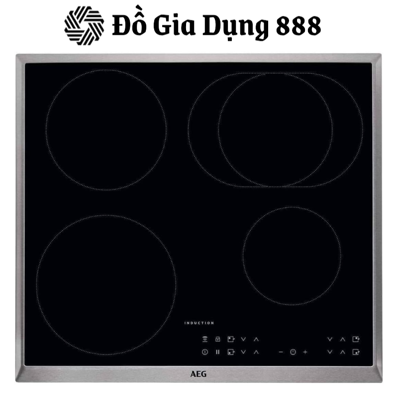 Bếp Từ 4 Vùng Nấu AEG IKB6431AXB, 7350W , Hẹn Giờ Nấu, Khóa An Toàn, Mặt Kính Chống Xước, Made In Germany, BH 12 Tháng