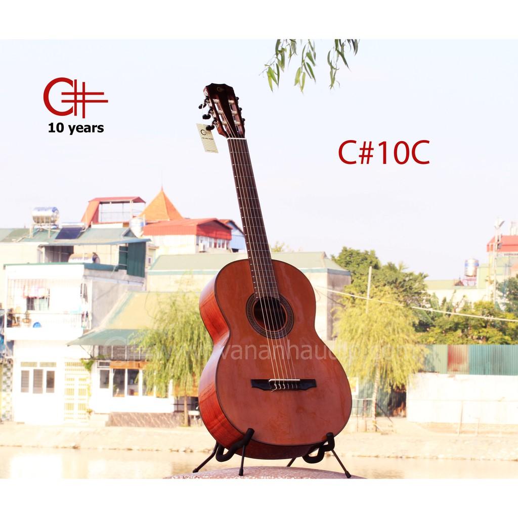 Đàn Guitar classic C#10C 100% gỗ thịt tự nhiên action bấm êm nhẹ tay