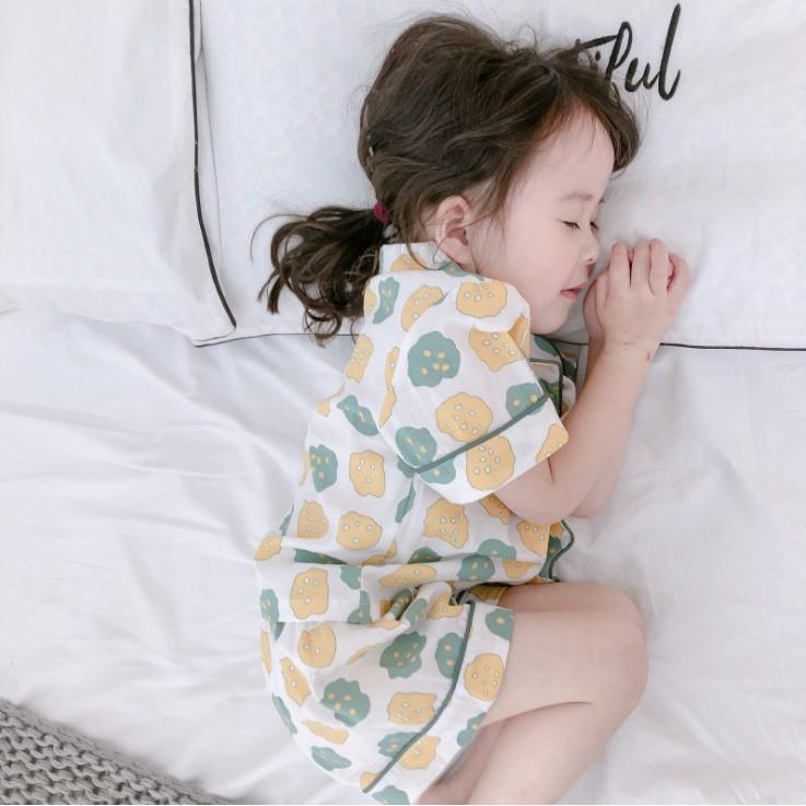 Set ngủ pijama ngắn chiếc bánh cho bé S330