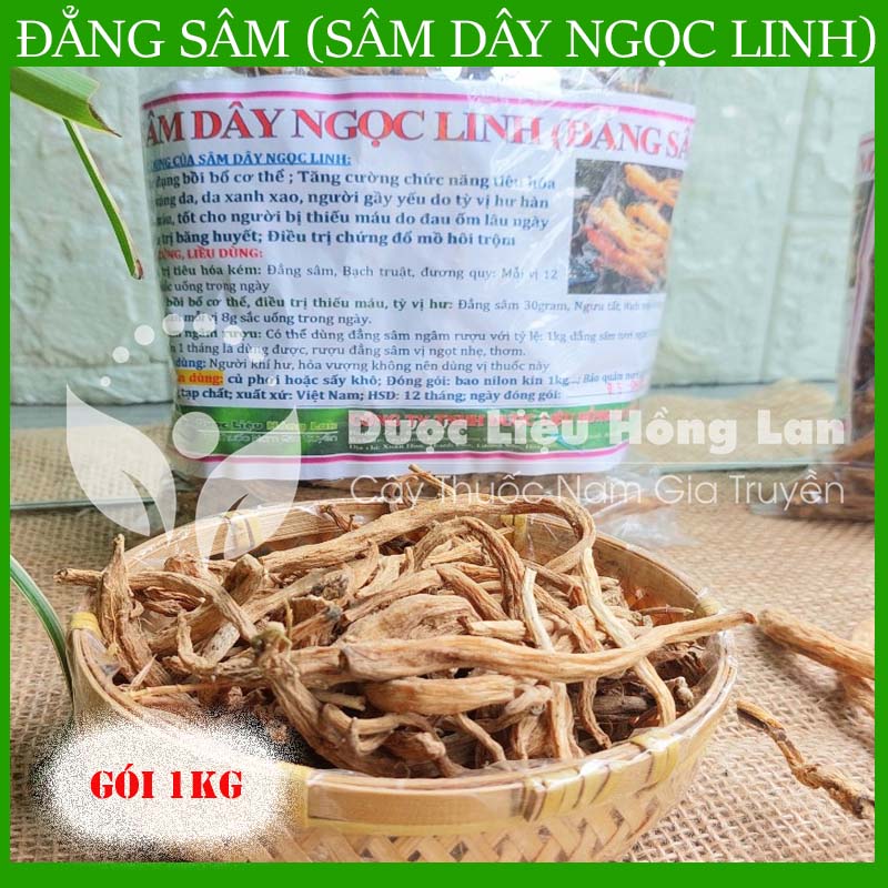 Sâm Dây Ngọc Linh (Đẳng Sâm) khô đóng gói 1kg