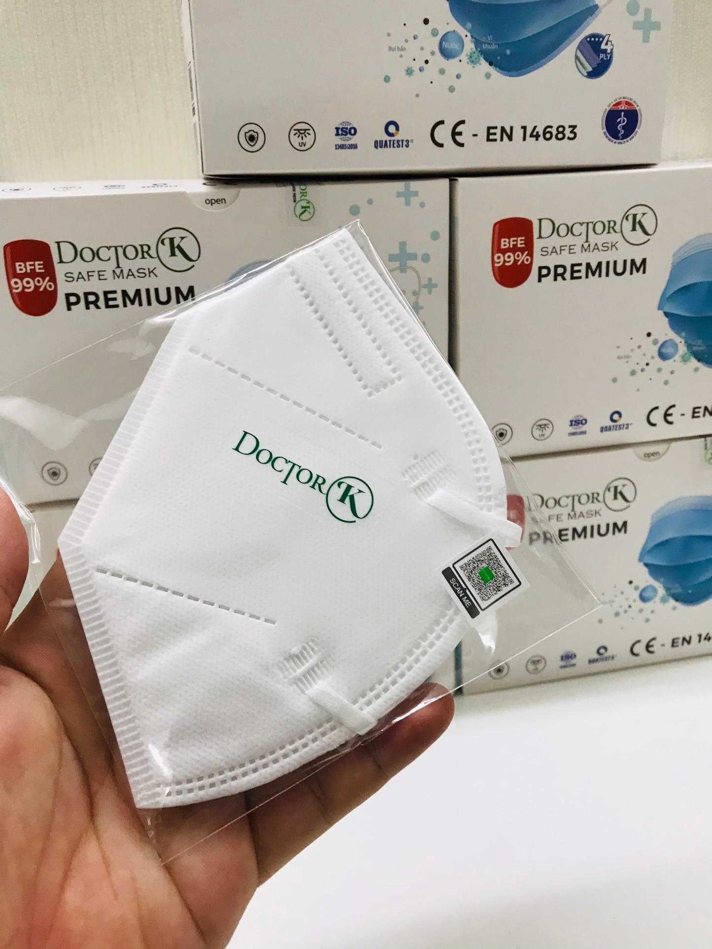 Khẩu trang KN95 Doctor K - 5 lớp vải kháng khuẩn - lớp vải dày dặn