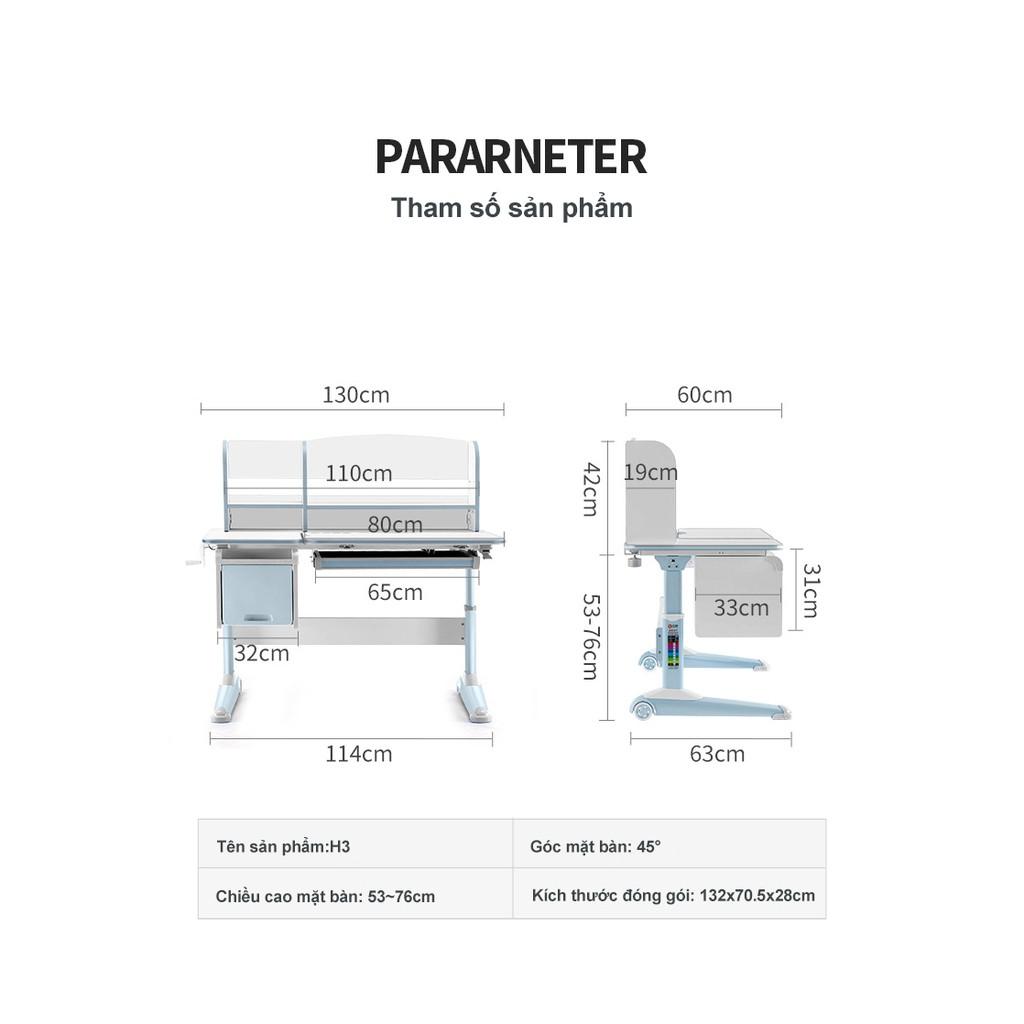 (RẺ NHẤT THỊ TRƯỜNG) Bàn học sinh thông minh chống gù, chống cận chính hãng Sihoo H3