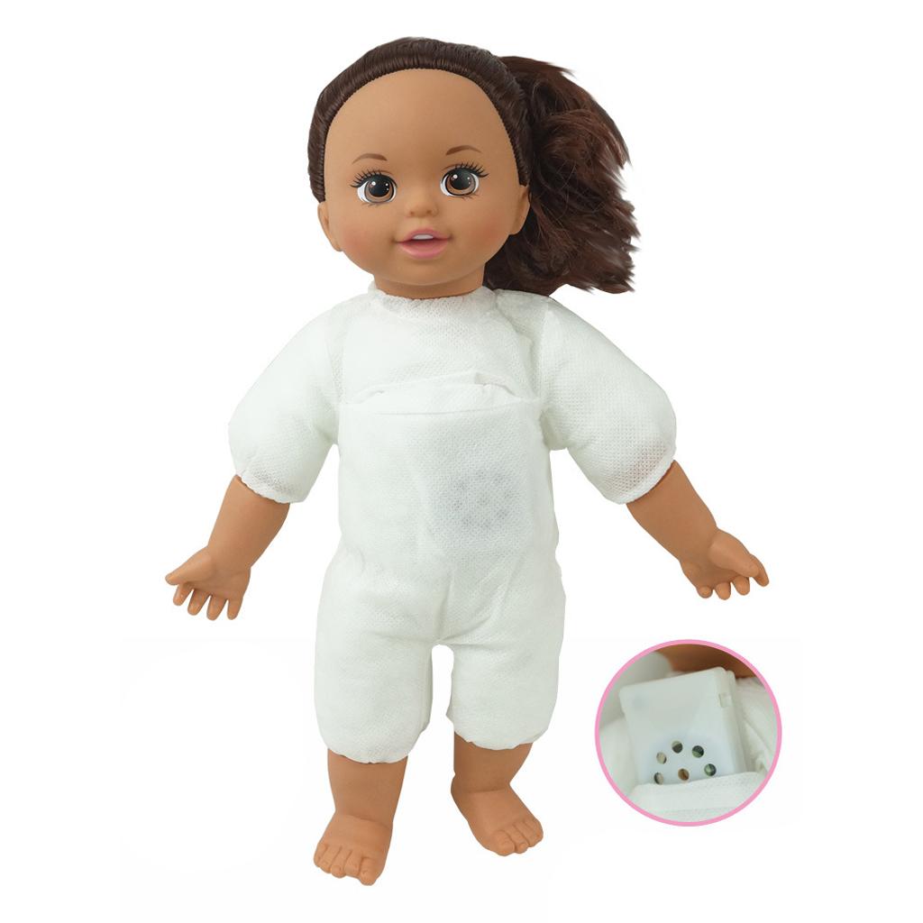 31cm Real Life Baby Girl Doll Vinyl African Newborn Infant In Clothes