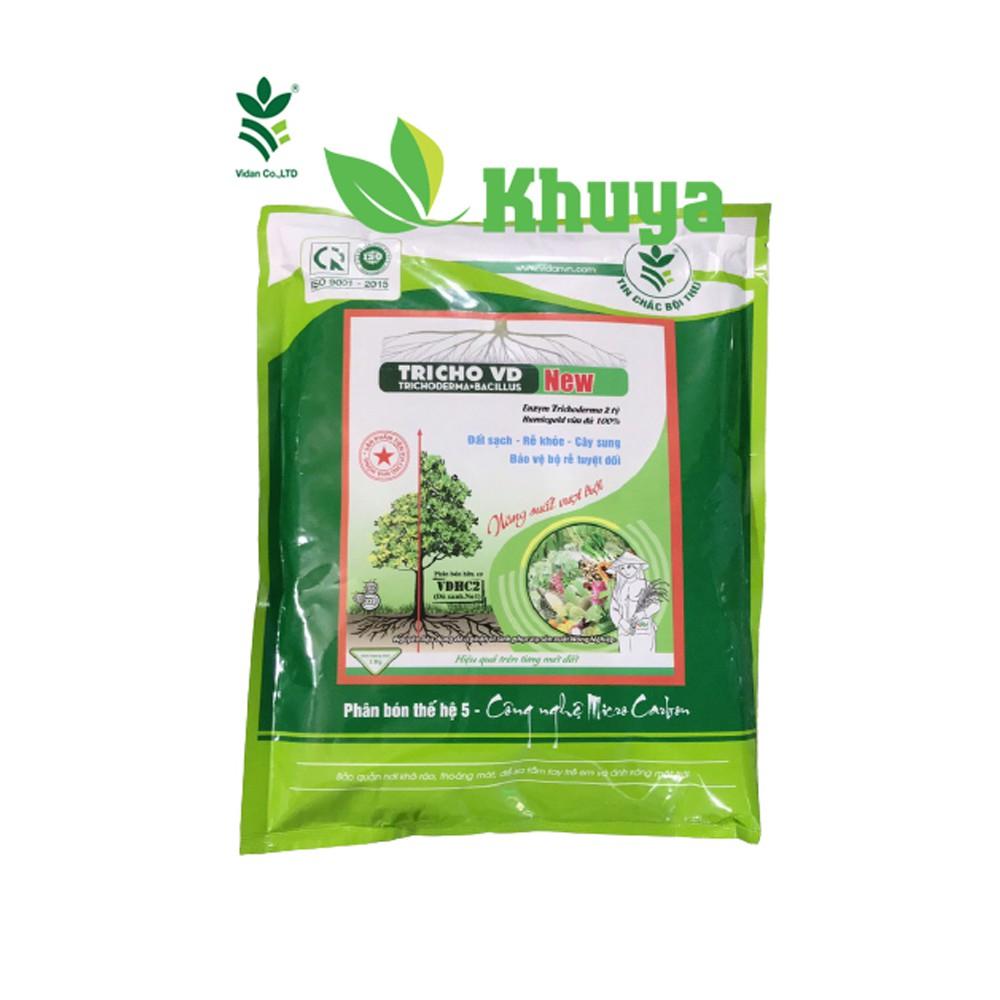 Phân bón Trico VD Trichoderma Bacillus New 1kg Đất sạch Rễ khỏe Cây sung