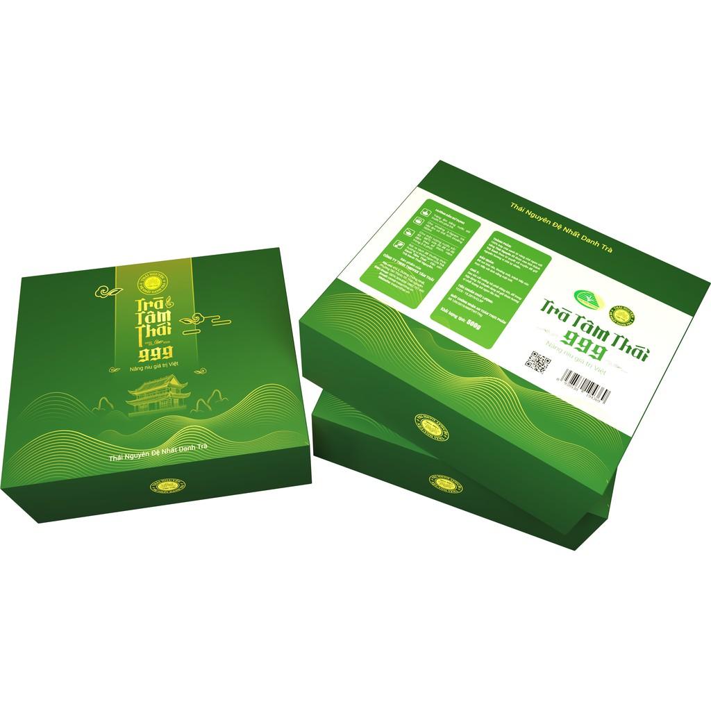 Trà Đinh Thái Nguyên Cao Cấp hộp 4 gói 100g Trà Tâm Thái 999 Trà Đinh Tân Cương Cao Cấp H400gDCC999