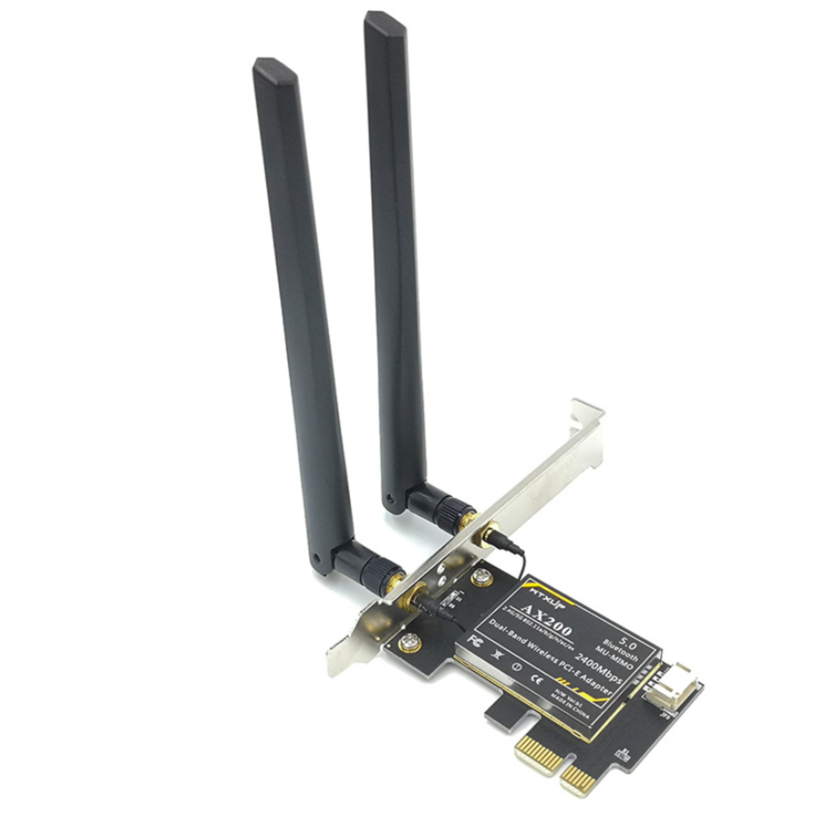 Card Mạng Wifi Chip AX200 Công Nghệ Wifi 6 Kết Hợp Bluetooth 5.0 Giao Tiếp PCIE