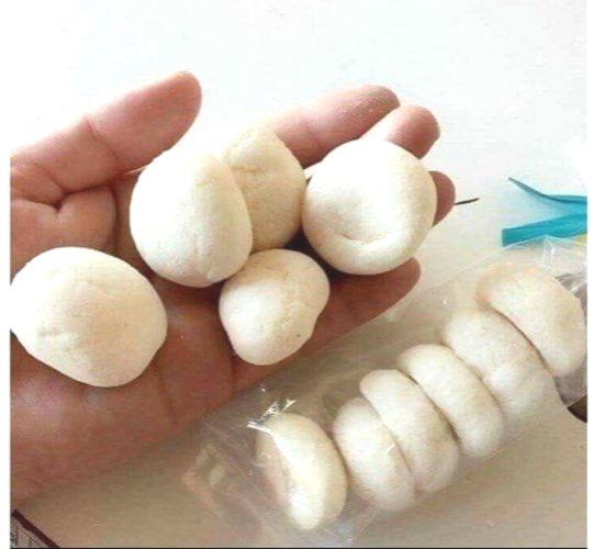 Bánh bao sữa trắng mini 10 bịch/xâu (60 cái)