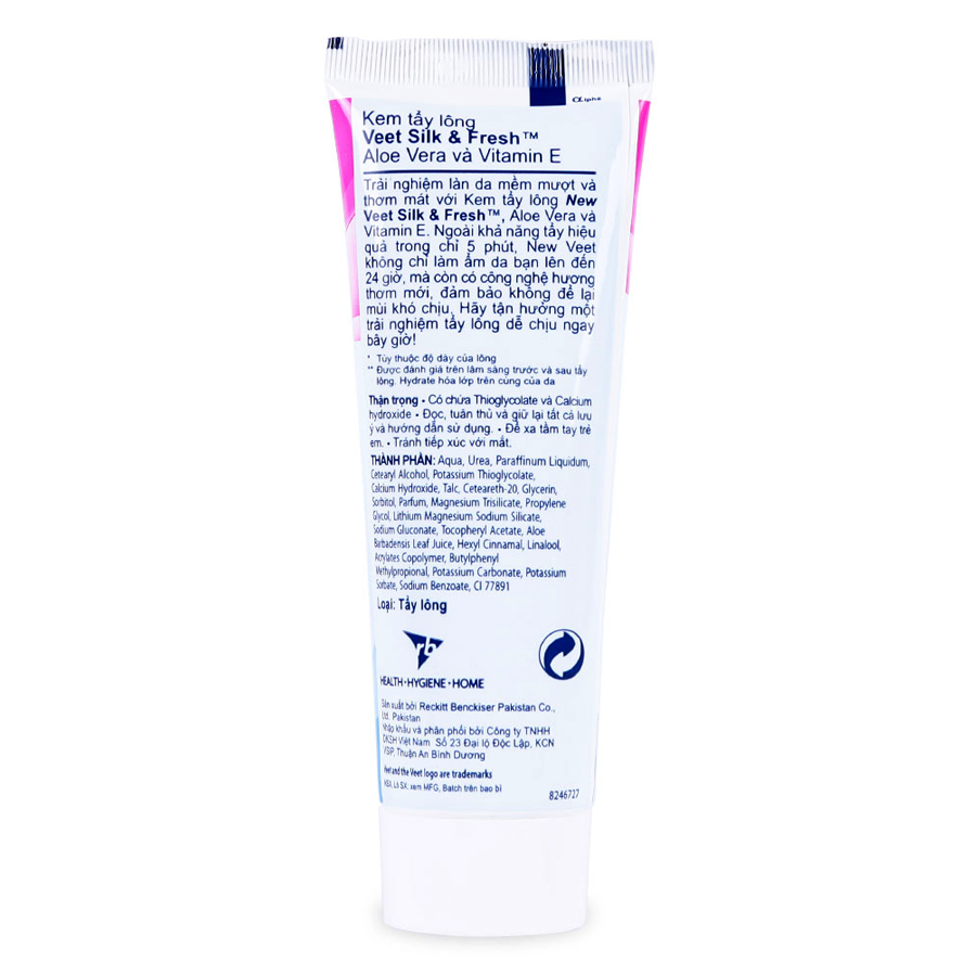 Kem Tẩy Lông Cho Da Nhạy Cảm Veet Silk &amp; Fresh (50g / Tuýp)