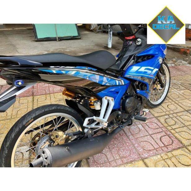 Tem rời ex 150 dán xe xanh đen như hình