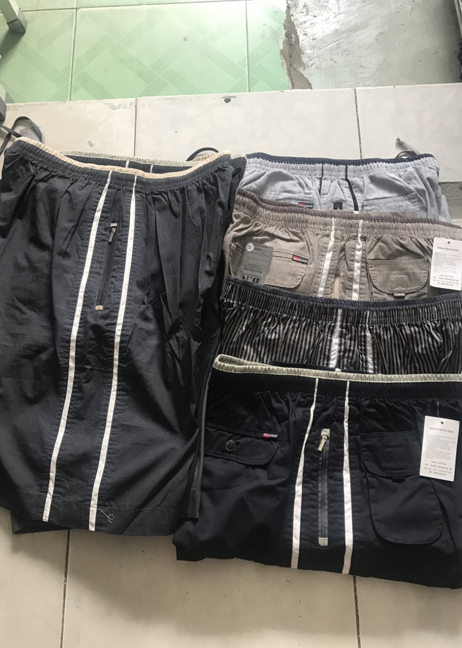 quần sọt đùi lưng thung - mau đen,và màu xanh jean - xxl-60-70kg
