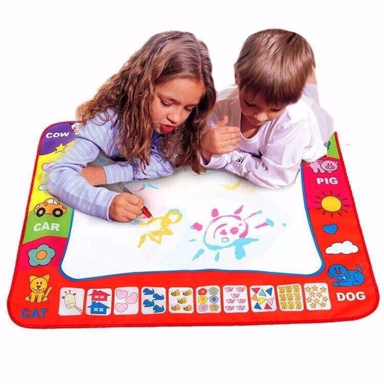 Thảm Vẽ Bút Nước Thần Kỳ Cho Bé 80x60 cm Tự Xóa Siêu Tiện Dụng