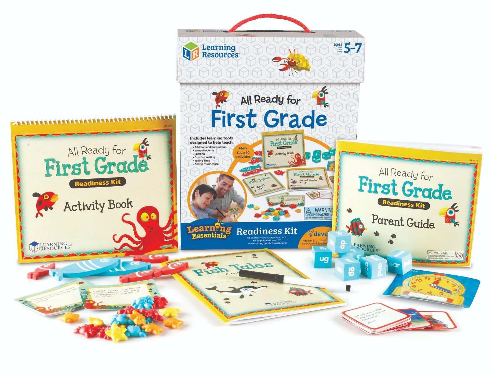 Learning Resources Đồ chơi học tập các kỹ năng lớp Một - All Ready For First Grade Readiness Kit