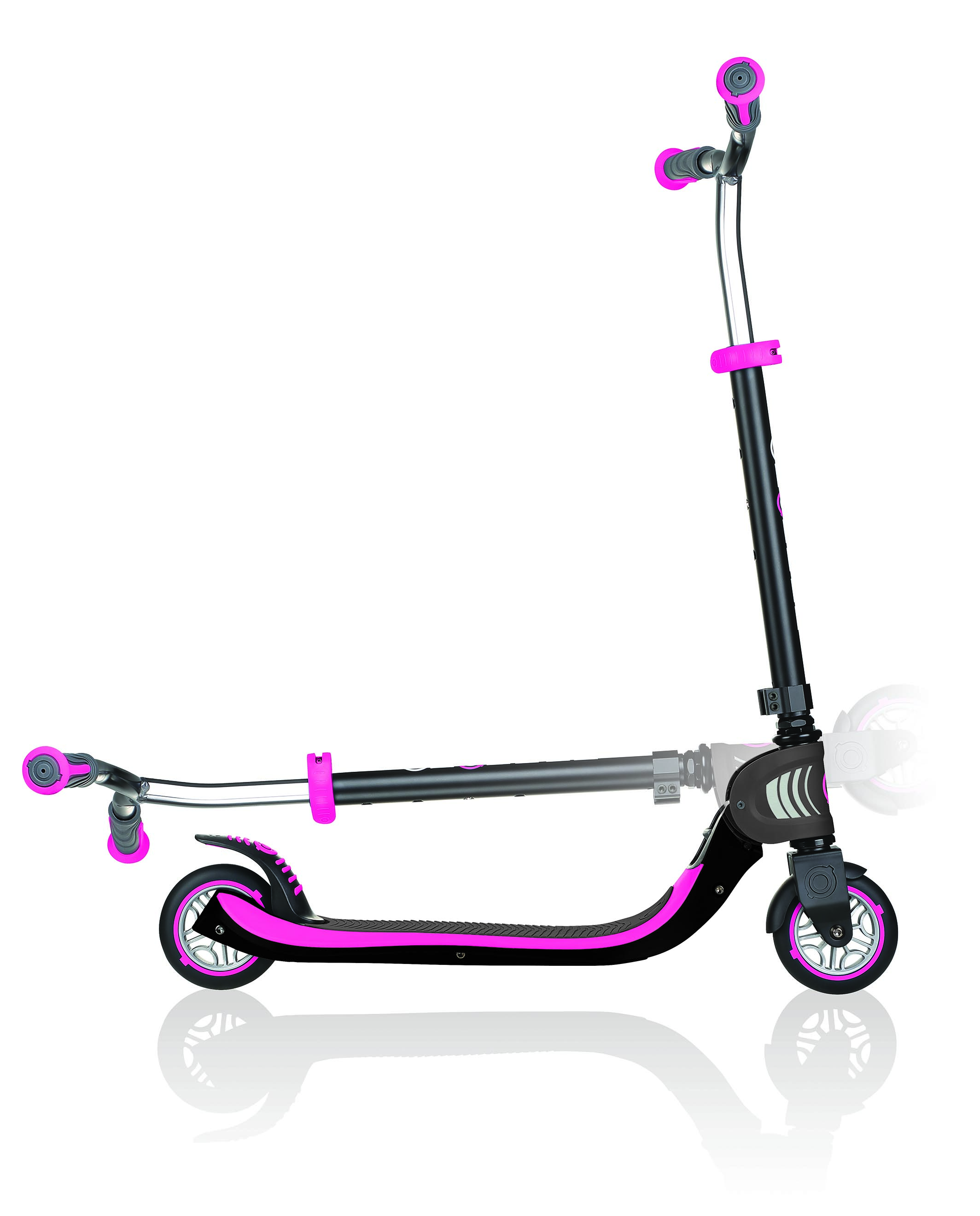 Xe trượt scooter Flow Foldable 125 - Đen/Hồng