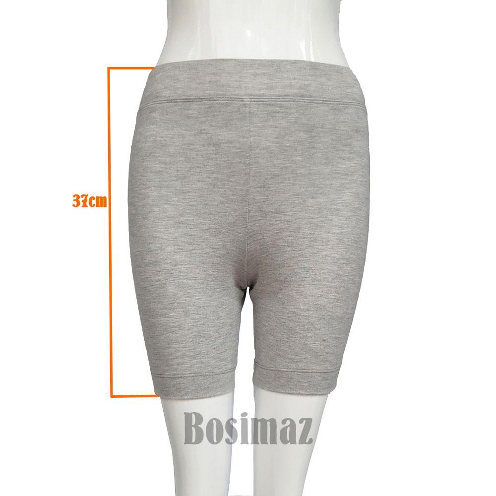 Quần Legging Nữ Bosimaz MS345 đùi không túi màu tiêu xám nhạt cao cấp, thun co giãn 4 chiều, vải đẹp dày, thoáng mát