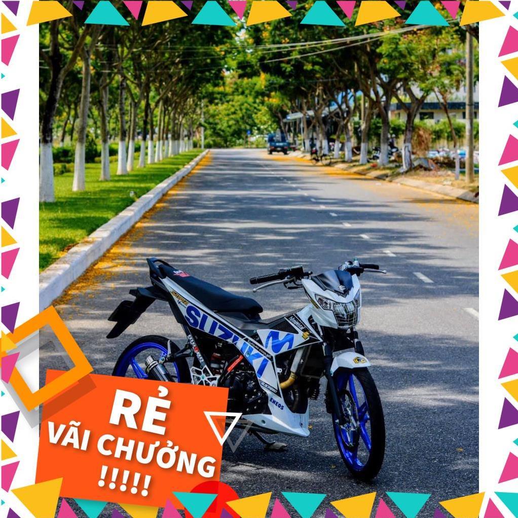 Tem Rời Raider FI Mẫu Movistar Trắng Xanh
