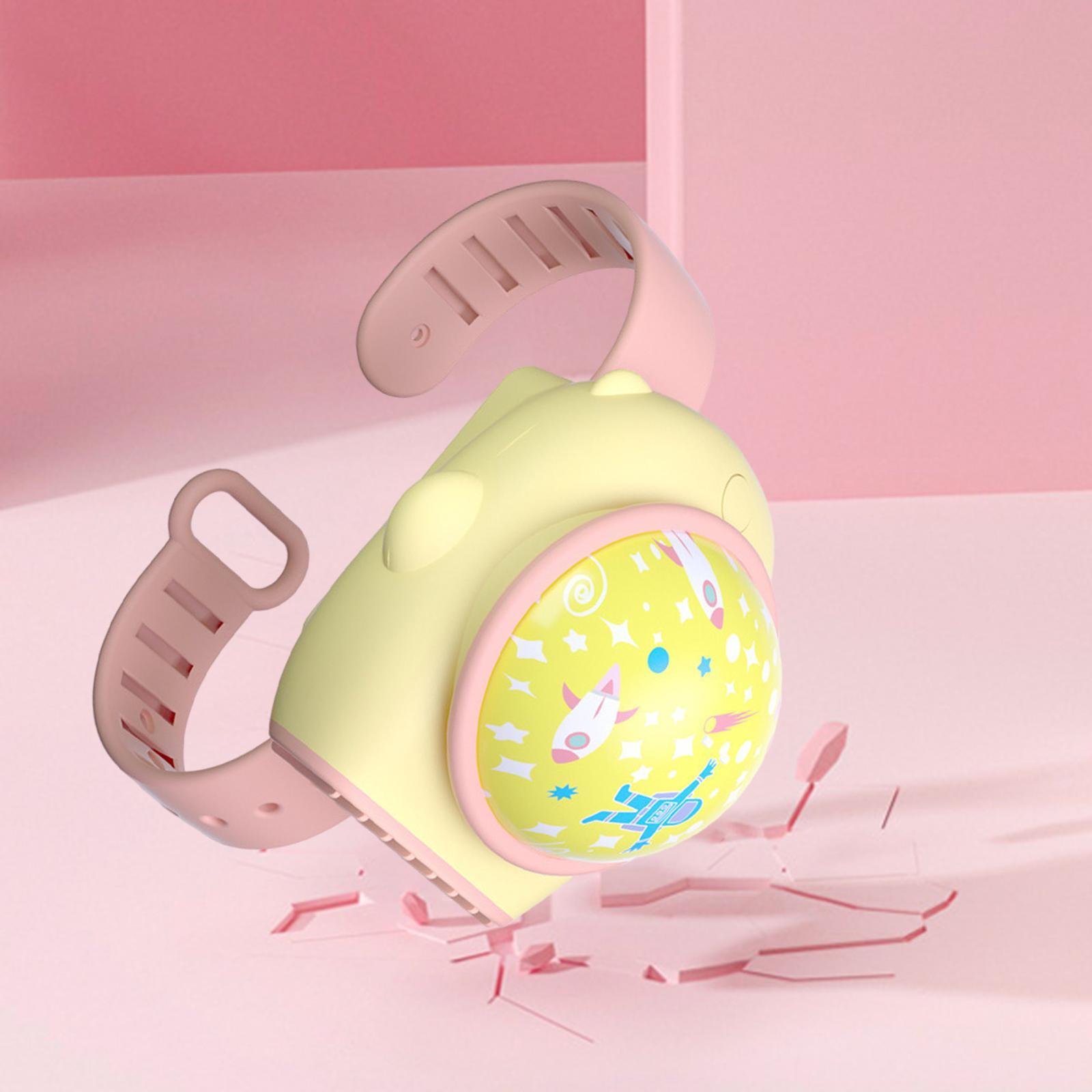 Wrist Watch Fan Folding USB Rechargeable Personal Hand Fan for Office Activities