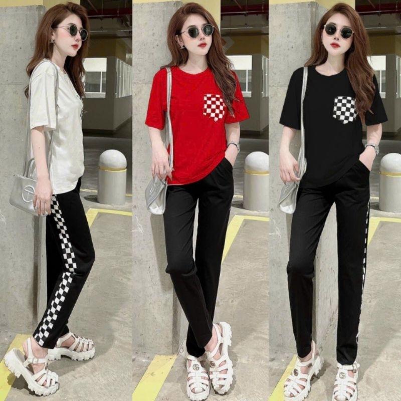 Bộ đồ thể thao nữ quần dài áo thun form rộng bigsize mẫu mới đẹp, bộ đồ đi làm, sét bộ đi chơi , bộ đồ mặc nhà siêu xinh